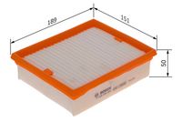 BOSCH F 026 400 304 - Filtro de aire