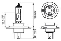 BOSCH 1 987 301 054 - Lámpara, faro principal