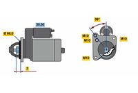 BOSCH 0 986 022 830 - Motor de arranque