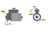 BOSCH 0 986 016 031 - Motor de arranque