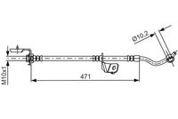 BOSCH 1987481716 - Tubo flexible de frenos