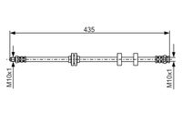 BOSCH 1 987 476 878 - Tubo flexible de frenos