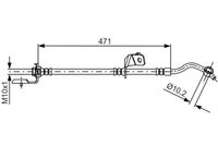 BOSCH 1987481715 - Tubo flexible de frenos