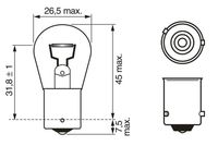 BOSCH 1 987 302 213 - Lámpara, luz intermitente
