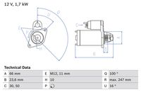 BOSCH 0986024030 - Motor de arranque