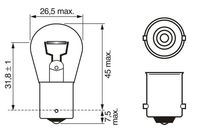 BOSCH 1 987 302 280 - Lámpara, luz de freno