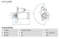 BOSCH 0986025690 - Motor de arranque