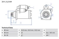BOSCH 0986024670 - Motor de arranque