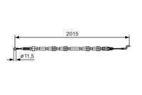 BOSCH 1987482017 - Cable de accionamiento, freno de estacionamiento