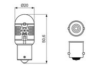 BOSCH 1 987 301 529 - Lámpara, luz de freno