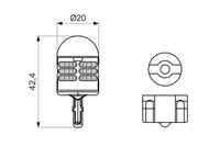 BOSCH 1 987 301 524 - Lámpara, luz intermitente