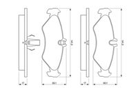 BOSCH 0 986 424 463 - Juego de pastillas de freno
