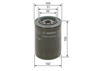 BOSCH 0 986 452 063 - Filtro de aceite