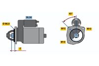 BOSCH 0 001 110 017 - Motor de arranque