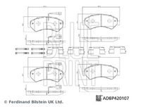 BLUE PRINT ADBP420107 - Juego de pastillas de freno
