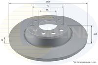 COMLINE ADC1467 - Disco de freno - COATED