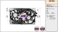 AHE 302003 - Ventilador, refrigeración del motor