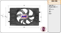 AHE 302166 - Ventilador, refrigeración del motor