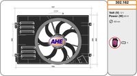 AHE 302162 - Ventilador, refrigeración del motor