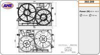 AHE 302209 - Ventilador, refrigeración del motor