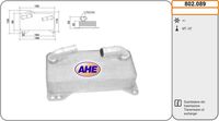 AHE 802089 - Radiador de aceite, aceite motor