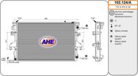 AHE 102124A - Radiador, refrigeración del motor