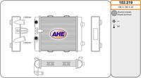 AHE 102219 - Radiador, refrigeración del motor