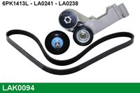 GATES K016PK1718 - Juego de correas trapeciales poli V - Micro-V®