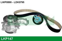 GRAF KP7421 - Bomba de agua + kit correa distribución