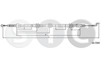 STC T483775 - Cable de accionamiento, freno de estacionamiento