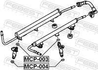 FEBEST MCP-003 - Junta tórica, inyector