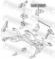 FEBEST VLM-V50UP - Suspensión, transmisión automática