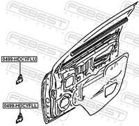 FEBEST 0499-HDCYFLU - Bisagra de puerta