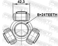 FEBEST 1216-IX35 - Trípode, árbol de transmisión