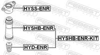 FEBEST HYSHB-ENR-KIT - Juego de guardapolvos, amortiguador