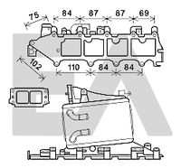 AHE 702098 - Radiador de aire de admisión