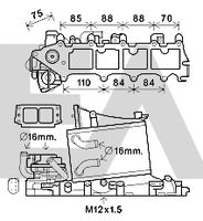 AHE 702098 - Radiador de aire de admisión