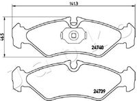 JAPKO 510521 - Juego de pastillas de freno