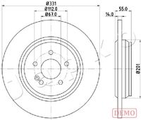 JAPKO 610523C - Disco de freno