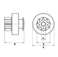 FLAMAR ARF940151VL - Motor de arranque - Genuine