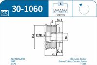 IJS GROUP 30-1060 - Rueda libre alternador
