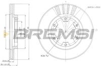 BREMSI CD6660V - Disco de freno