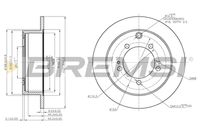 BREMSI CD7410S - Disco de freno