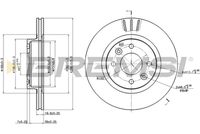 BREMSI CD6159V - Disco de freno