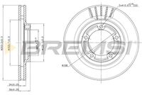 BREMSI CD7822V - Disco de freno