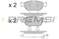 BREMSI BP3476 - Juego de pastillas de freno