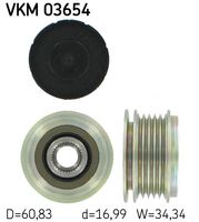 SKF VKM03654 - Rueda libre alternador