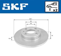 SKF VKBD 80058 S2 - Disco de freno