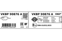 SKF VKBP 90876 A - Juego de pastillas de freno