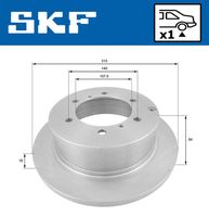SKF VKBD 90533 S1 - Disco de freno